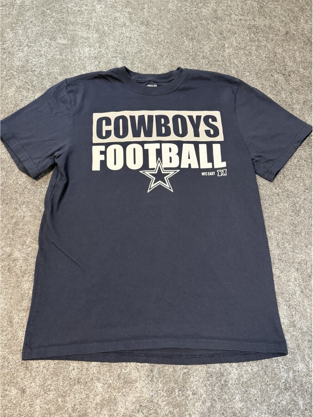 Dallas Cowboys Authentic Mens M Navy Blue NFL Football Graphic T Shirt